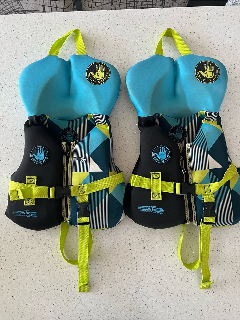 Two Infant Body Glove Lifejackets